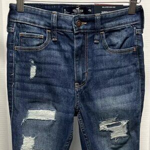 Hollister Juniors High-Rise Super Skinny Jeans Short 0S W25S